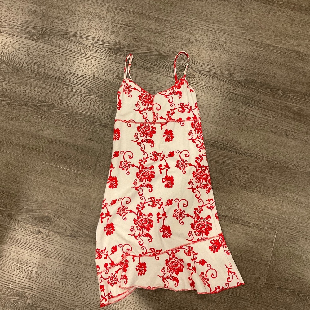 Flowers by Zoe Dress | Red flower flow dress